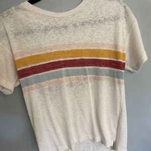 Altard state rainbow stripe tee
